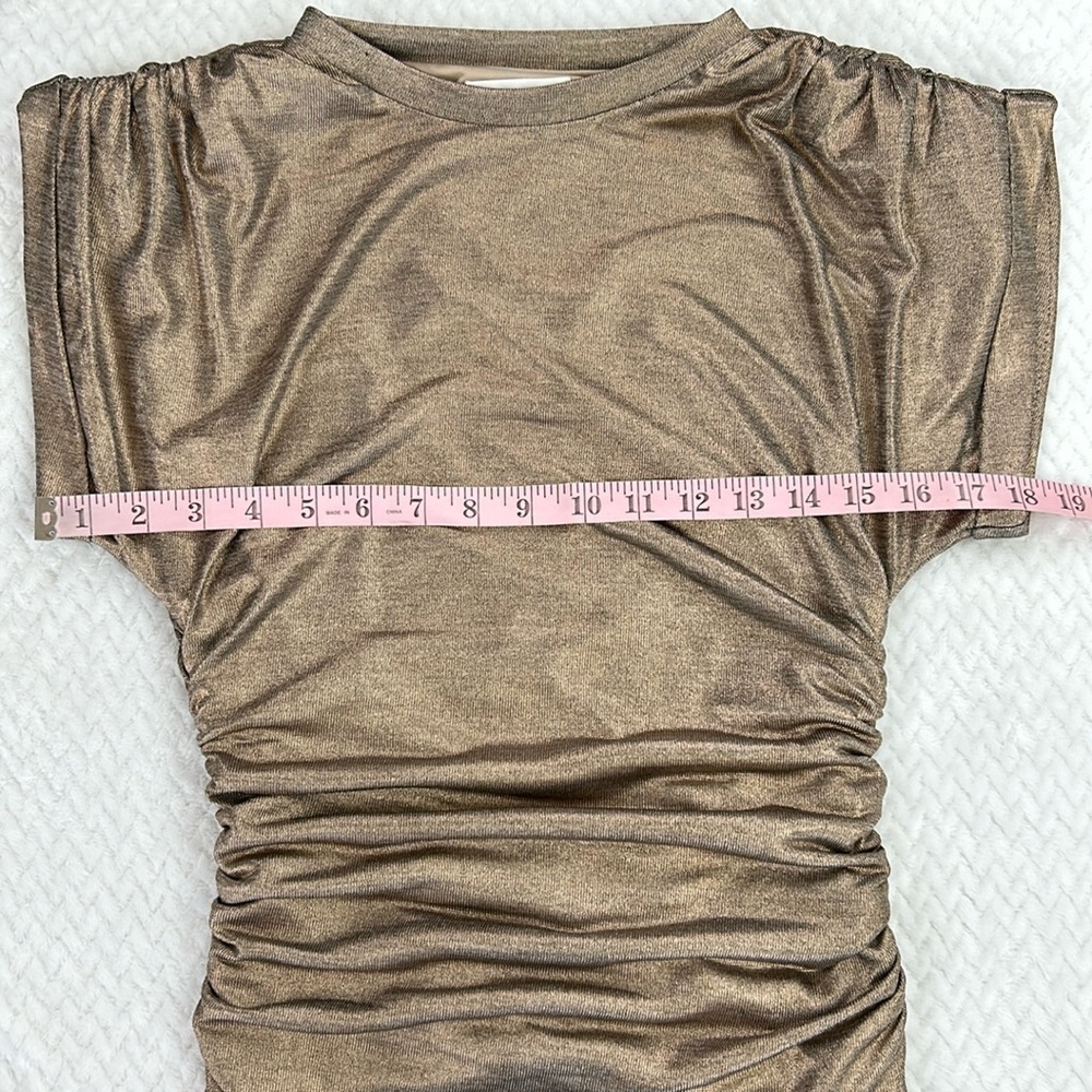 Lovers+Friends Gold Simmer Rosie Mini Dress - Picture 8 of 17